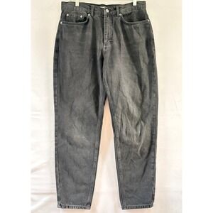 Reiss Denim Mens Tapered Jeans Washed Black Charcoal 32R 33x28